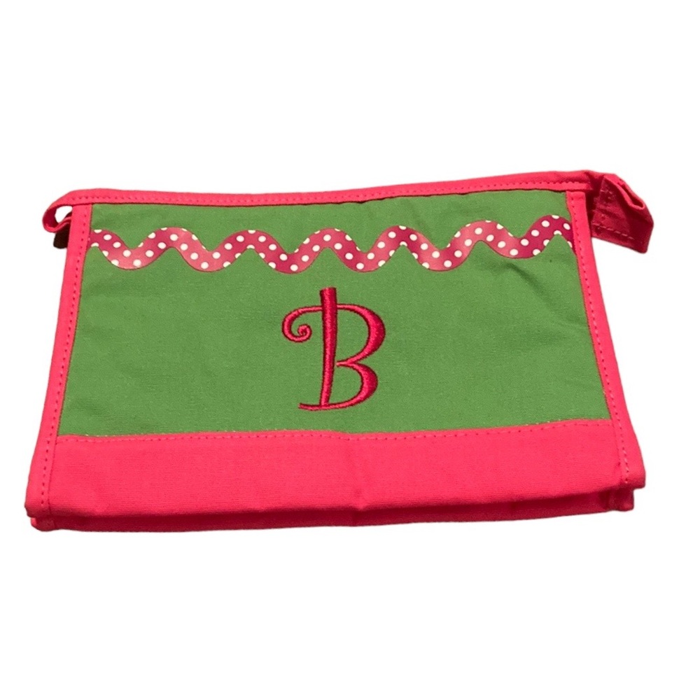 Mainstreet Collection Monogramed B Cosmetic Bag
